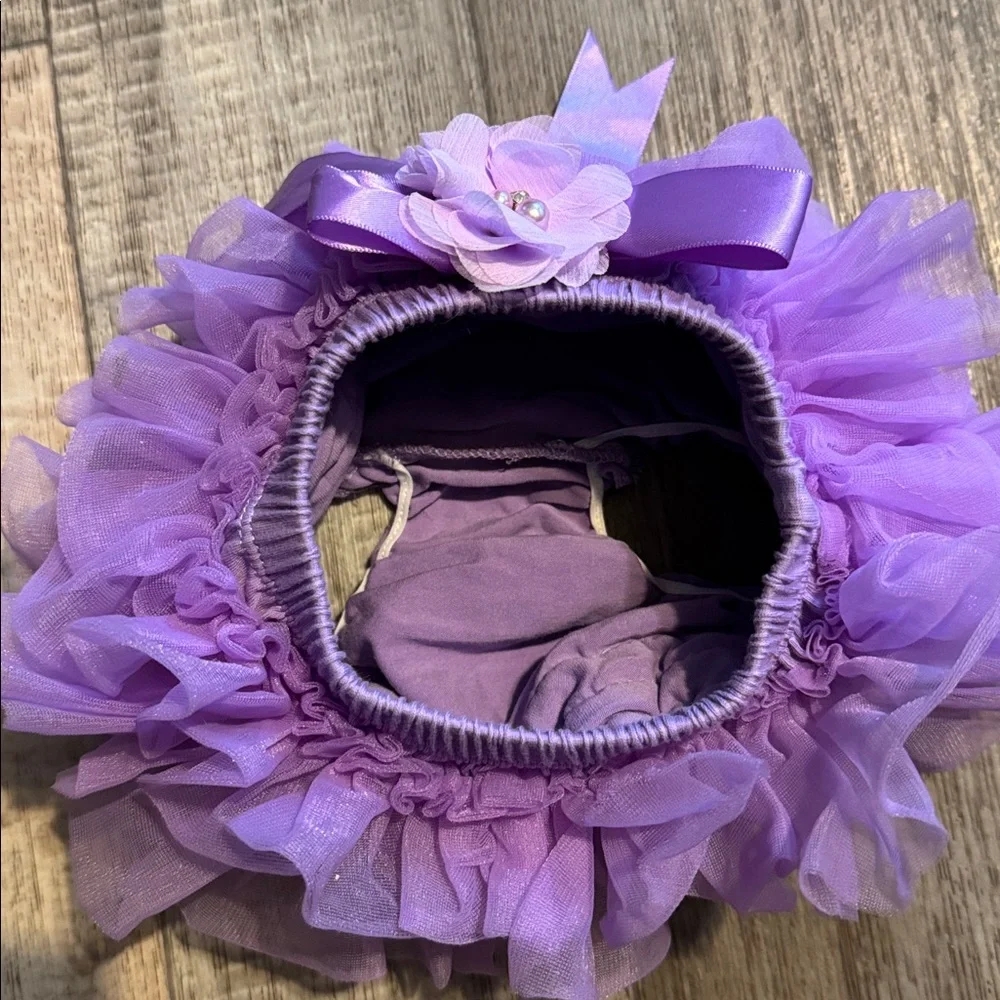 Lavender Tulle Ruffle bottoms- size XS